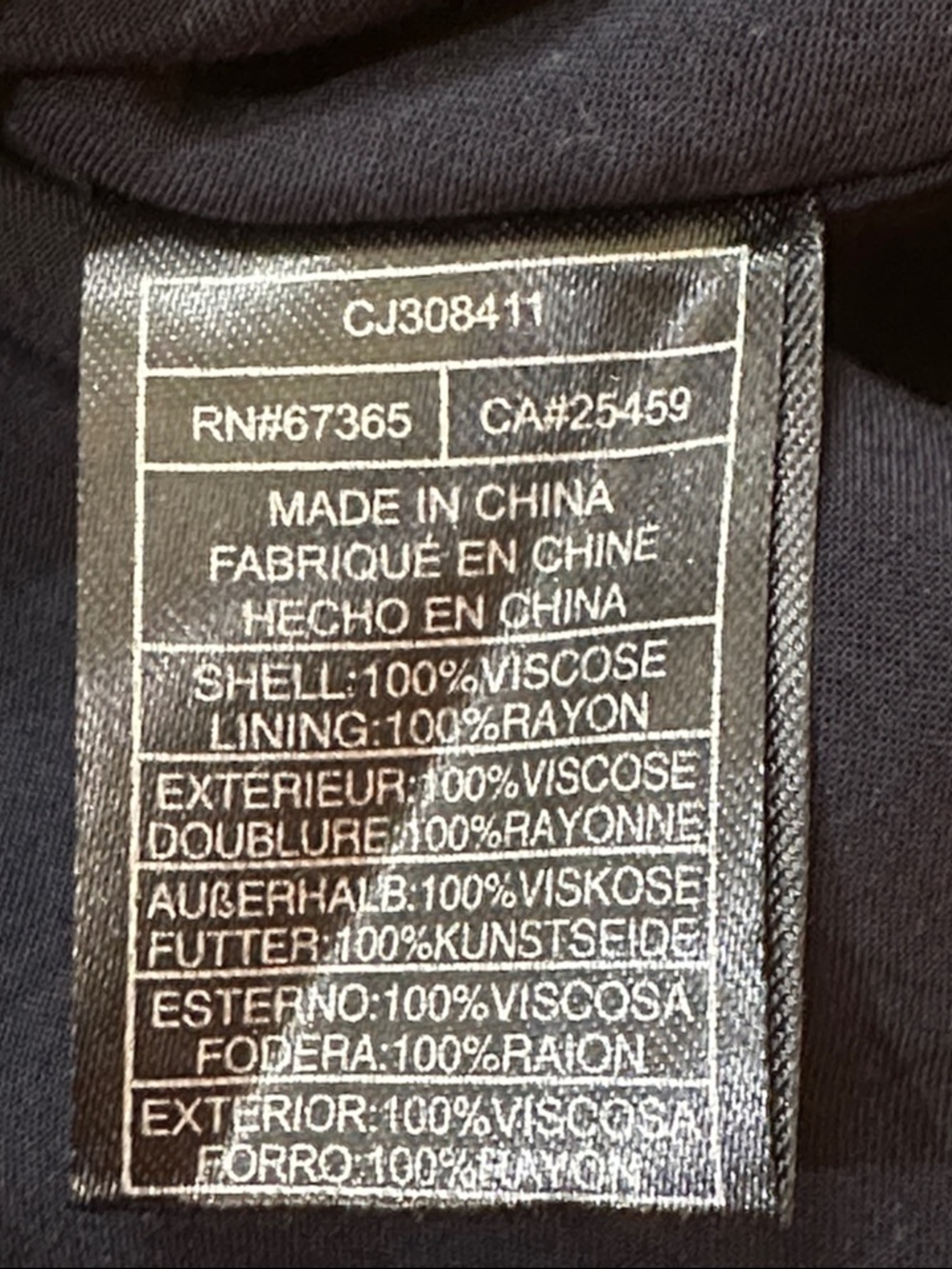 cupcakes & cashmere Navy Floral Tie-Front Long Sleeve Dress - Picture 9 of 9